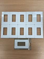 Lutron Claro Light Switch Cover Plate, 1 Gang, White, 11 Pack