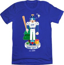 Official In The Clutch Bobby Witt Jr. MLBPA Nutcracker Christmas Baseball Tee