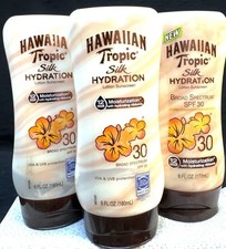 3 hawaiian tropic spf 30 silk hydration 12hr moisturization 6oz