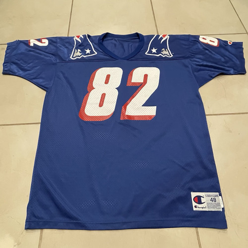 Vintage 90s Champion New England Patriots NFL Football Jersey Vincent Brisby XL - Picture 1 of 6