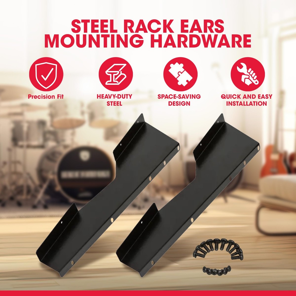 SKB Steel Rack Ears, Hardware for Allen & Heath SQ5 Mixer SQ5