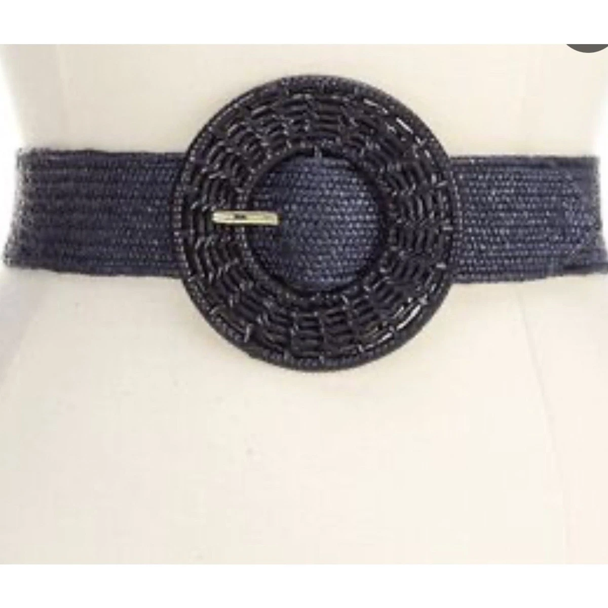 J.mclaughlin Popie Grassclot Belt dark brown woven rattan wicker preppy 34” Natural Solid Popie Grasscloth Belt | Women main image 2