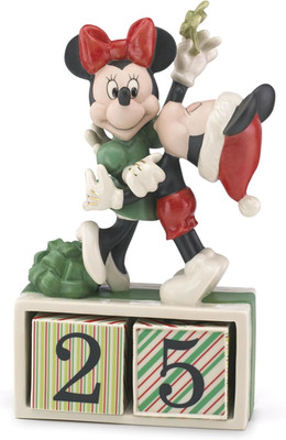 859019 Disneys Mickey & Minnie Countdown Figurine By, Christmas Decorations, Ind