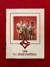 1988 NCAA North Carolina State Wolfpack football media guide /Agnew / Peach Bowl