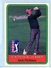 1981 PGA Donruss JACK NICKLAUS Statistical Leader Rookie Card RC