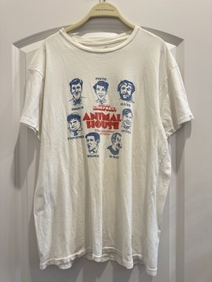 The Original Retro Brand Animal House Graphic Tee White L Cotton Crew Neck