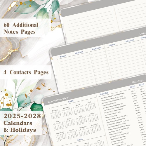 Pocket Calendar 2025-2027 3-Year Monthly Planner Small Size for Purse - Picture 5 of 7