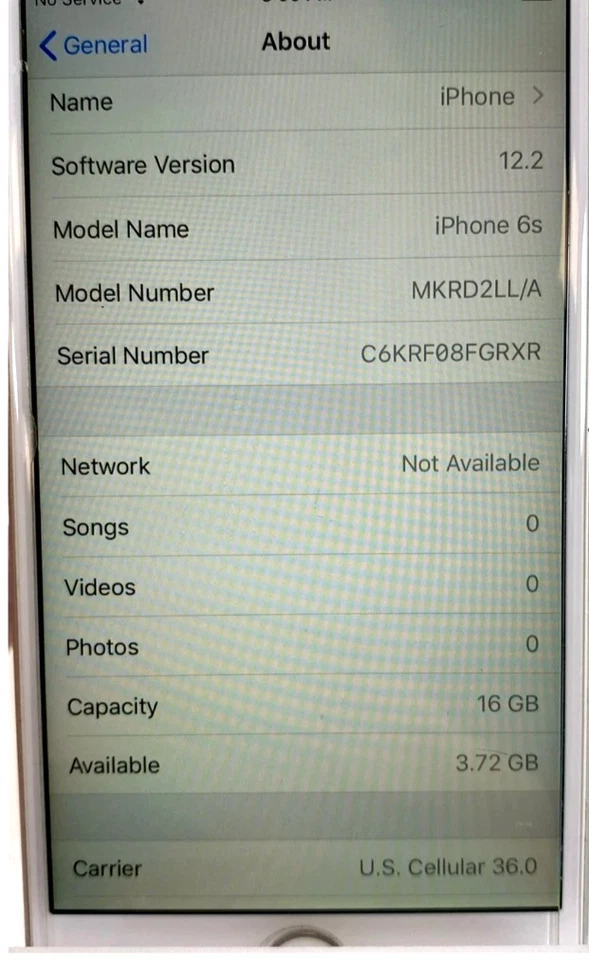 Apple Plateado iPhone 6s 16GB - A1633 totalmente probado y funcional Foto 3 de 4