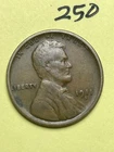 1911-S LINCOLN WHEAT CENT, rare date, "VERY FINE" condition #250