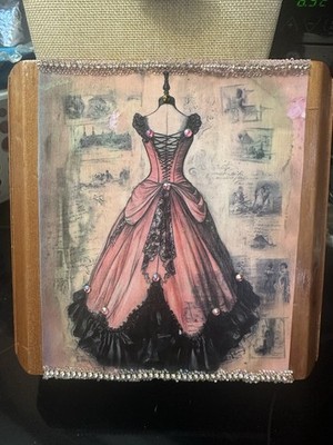 Victorian Dress Cigar Box /custom Wood Cigar Box