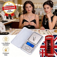 Digital Scales Grams Jewellery Gold Weighing Mini Pocket Electronic 0.1g~500g uk