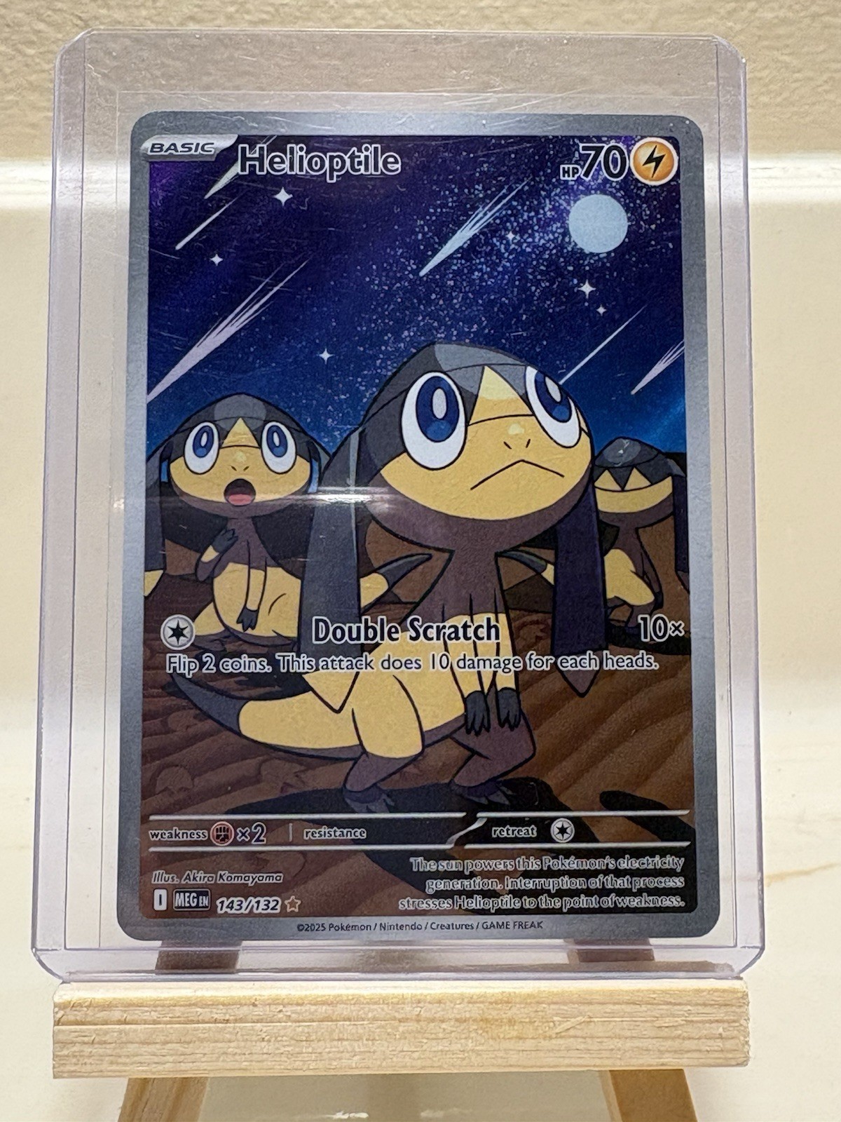 Helioptile 143/132 NM Illustration Rare Mega Evolution Pokemon TCG