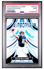 2024 PANINI ROOKIES & STARS AIRBORNE #ACWS CALEB WILLIAMS HOLO PRIZM PSA 9 BEARS