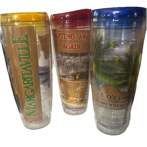Margaritaville Insulate Tumbler Set Wasting Away & 5 OClock Somewhere Set 3