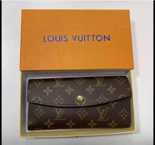 Louis Vuitton Portefeuille Sarah Monogram Long Wallet Brown