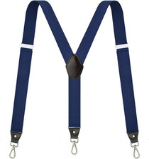 Suspenders for Men, Adjustable Suspenders with Elastic Straps Y-Back Constructio