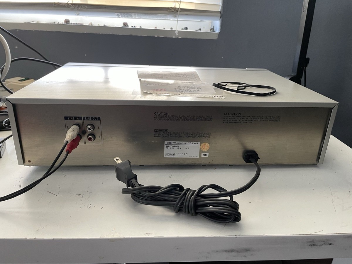 その他 Sony TC-FX4 Vintage 1980's Sony TC-FX4 Silver Stereo Cassette Deck ~ WORKING