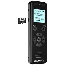 Digital Voice Recorder - Variable Speed Playback, MP3 Player