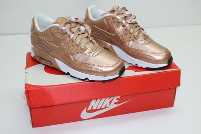 Nike Girl's Air Max 90 Gs Metallic Bronze Style/Color: 859633-900 -SIZE 6Y  | eBay