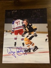 Bruins Wayne Cashman Autographed 8x10 Photo Pose 3