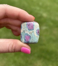 Ruby in Fuchsite Tumbled Stone - Natural Polished Ruby Fuchsite Crystal