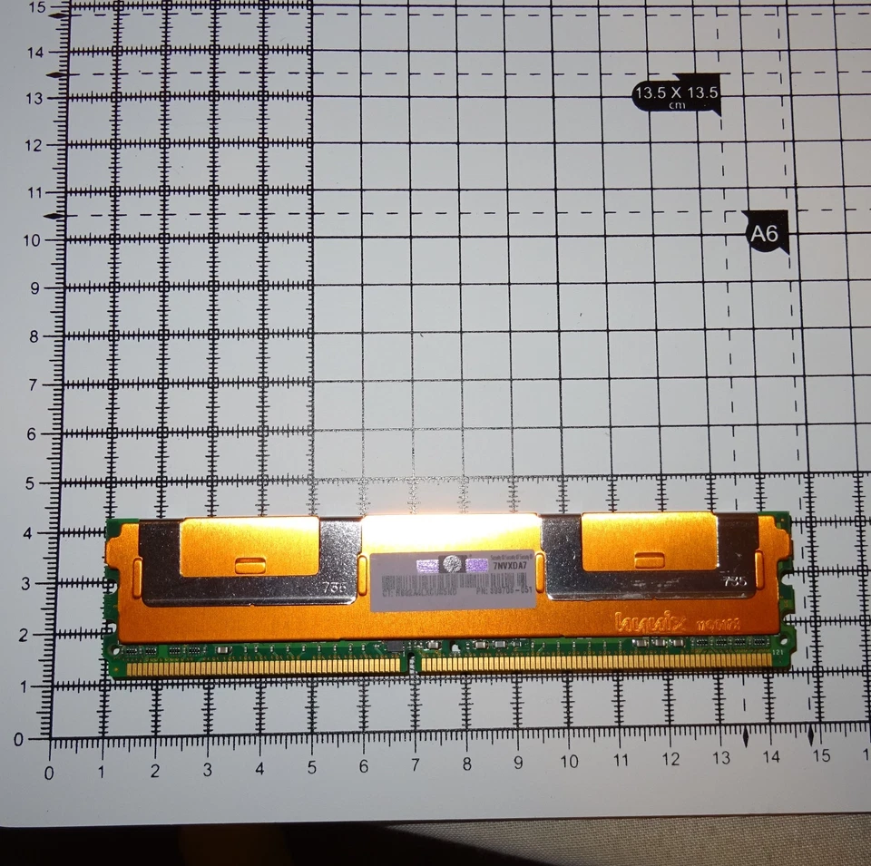 HYMP512F72CP8N3-Y5-AB-C Hynix 1GB PC2-5300 DDR2-667MHz ECC Fully Buffered CL5 24 - Image 2 of 2