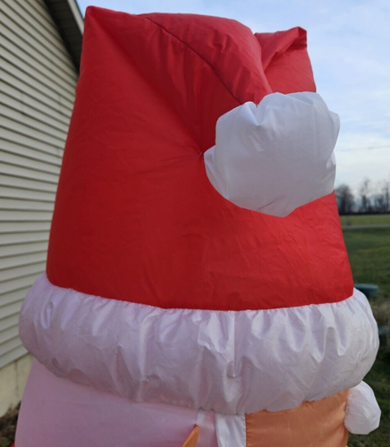 2004 Gemmy Rudolph The Red Nose Reindeer w/ Santa 7Ft Tall Recoated for Parts - Picture 3 of 20