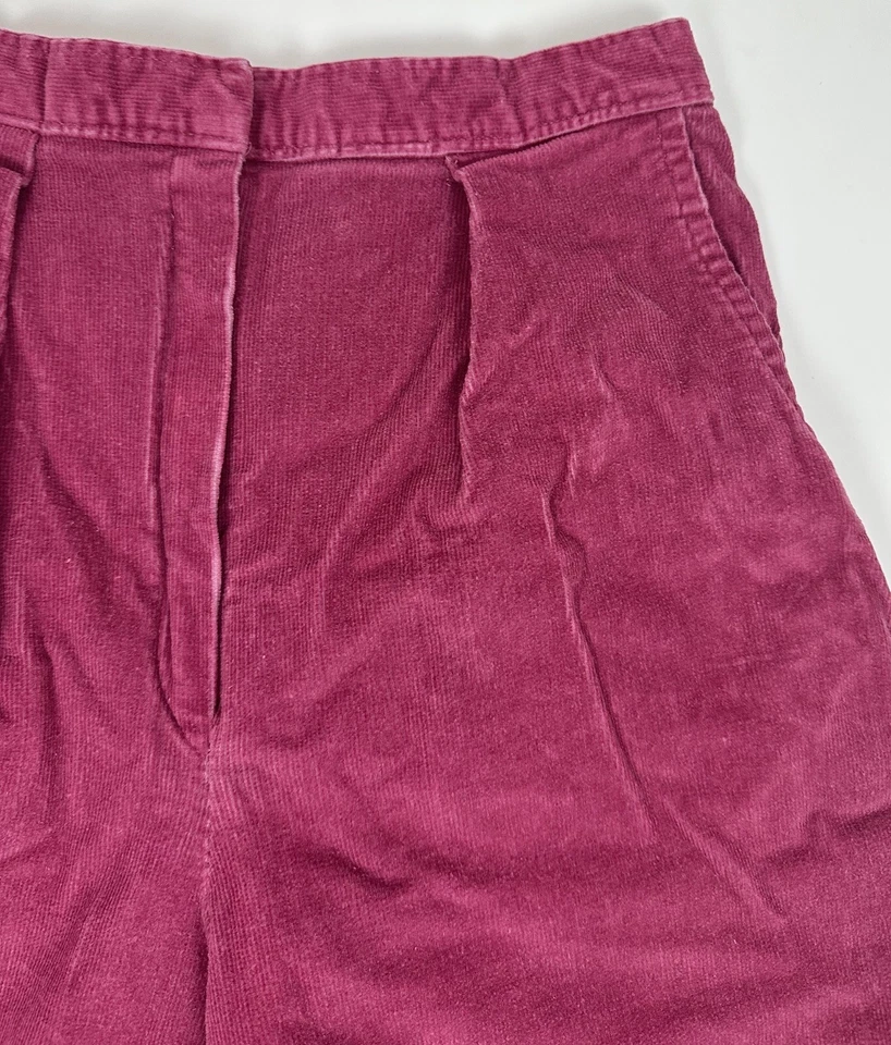 Pantalón Corto Vintage Pastory 25” Cintura Ultra Alta Rosa Baya Fucsia Elastizado Foto 3 de 4