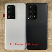 Back Glass Battery Door Cover Housing Case W/Camera Lens For Huawei P40 Pro Plus