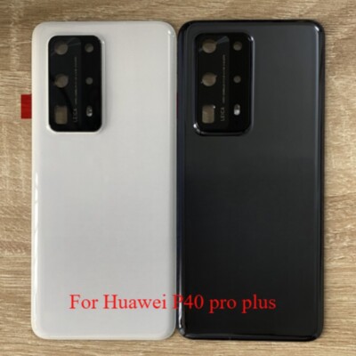 Back Glass Battery Door Cover Housing Case W/Camera Lens For Huawei P40 Pro Plus