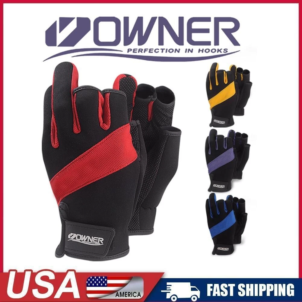 Owner Fishing Gloves 3 Fingers Cut Anti-Slip Quick Drying Waterproof Sheepskin
Opens in a new window