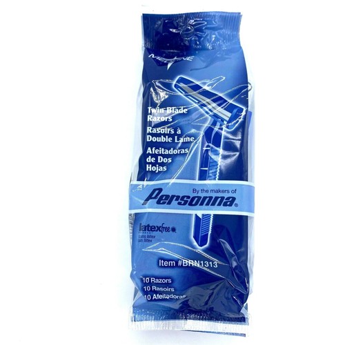 Medline Twin Blade Disposable Razor (2) 10 Count Packs - 20 Total Blades BRN1313 - Picture 3 of 7