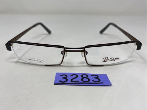 Marco de gafas Bellagio B418 C-01 50-18-135 marrón moca de metal medio borde 3283 - Imagen 8 de 8