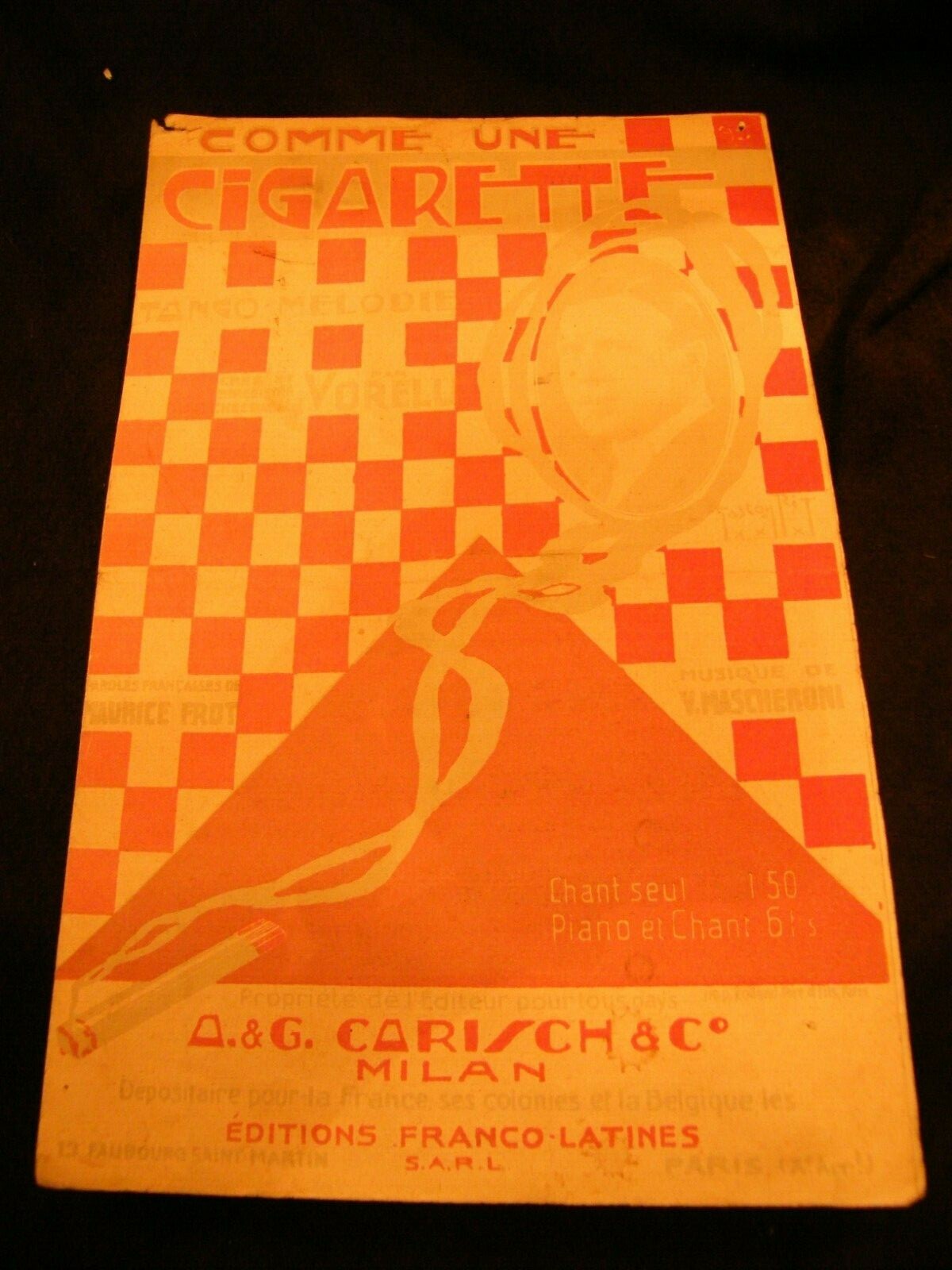 Partition Like A Cigarette Vorelli Music Sheet