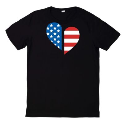 Cool USA with America Flag T-Shirt United States America Shirt