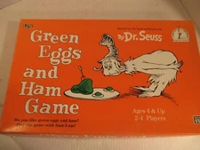 Vintage Dr. Seuss Green Eggs and Ham Board Game University Games Complete Set!