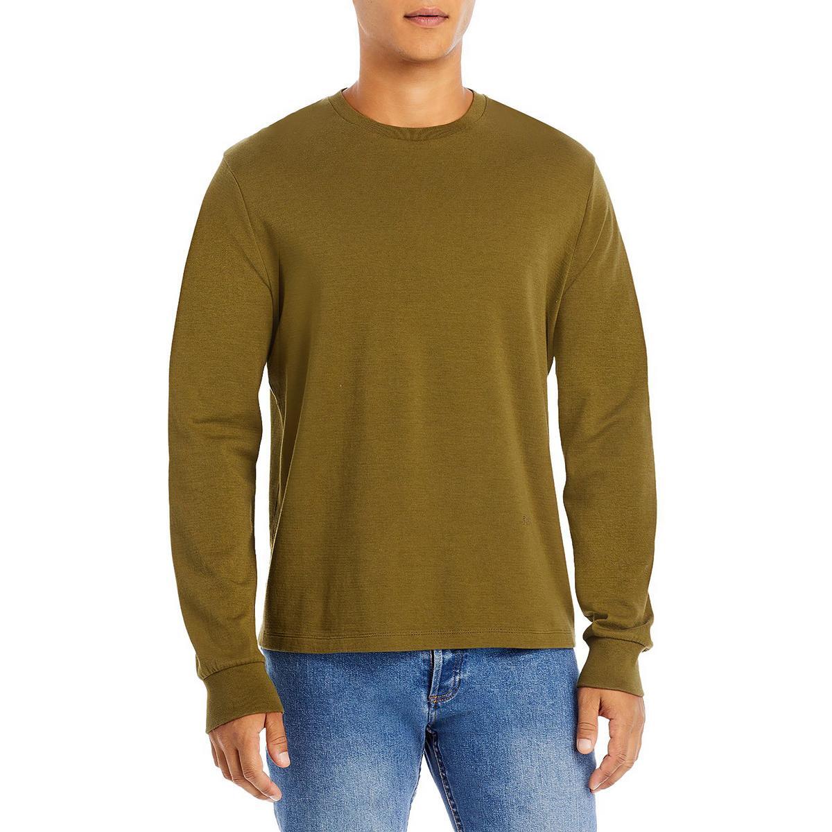 КАРКАСНАЯ мужская зеленая футболка с круглым вырезом и длинным рукавом S BHFO 1819 4890₽