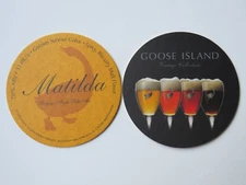 Beer Coaster ~ GOOSE ISLAND "Matilda Belgian Style Pale Ale" ~ Chicago, ILLINOIS