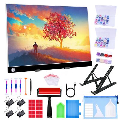 A3 LED Light Pad for Diamond Painting, Diamond Art Light Board