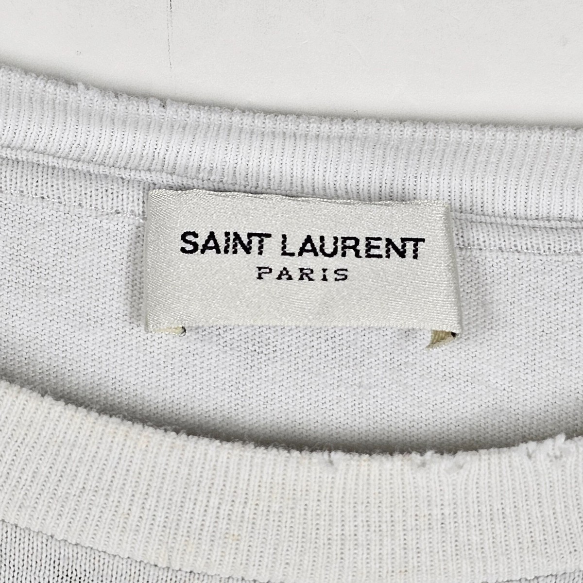 SAINT LAURENT PARIS スウェット SAINT LAURENT Tapered Logo-Embroidered Cotton-Jersey