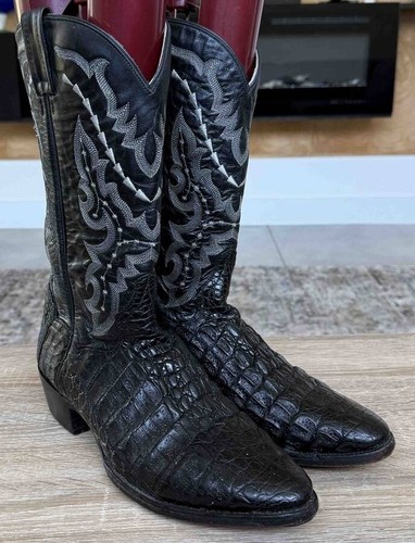 DAN POST ALLIGATOR WESTERN COWBOY BOOTS MEN SZ 11 MED