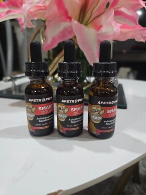 Apetropics Smart Drops Adaptogenic Mushrooms ( 3-PACK ) 1oz fast shipping