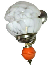 APPLIQUE D'EPOCA SINGOLA VETRO MURANO LAVORATO MACULATO - VINTAGE WALL LAMP