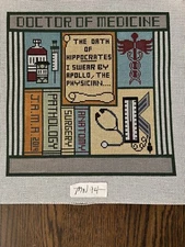 Doctor of Medicine Classic Pattern; New - Needlepoint Hand-painted Canvas