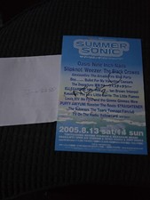 Noel Gallagher Oasis Hand Signed Japanese Festival Flyer 2013