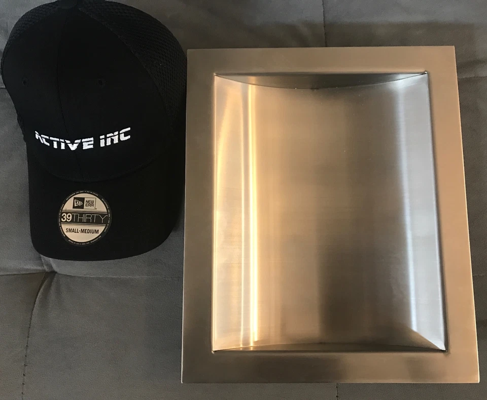 Bandeja desplegable de acero inoxidable, acabado cepillado, 12" (ancho) x 10" (d) Foto 3 de 4