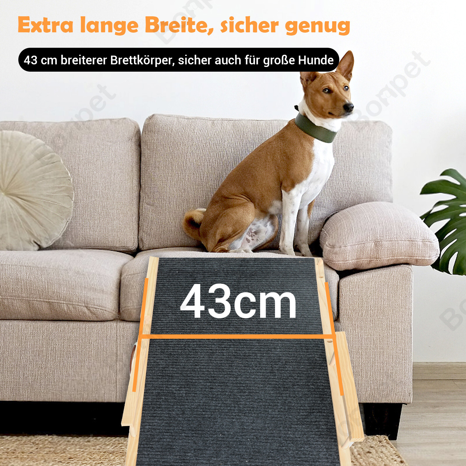 Hunderampe Klappbar - Rutschfeste Treppe Für Bett & Sofa Für Hunde & Katzen