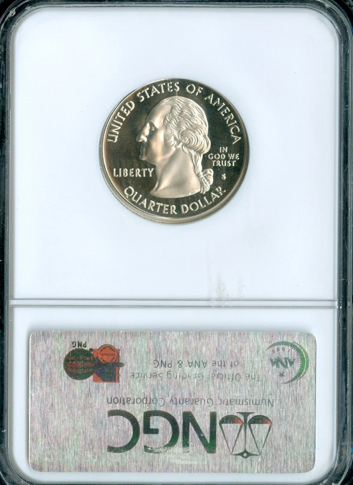 2005 S WEST VIRGINIA QUARTER NGC PF70 FINEST GRADED . - Image 2 of 2