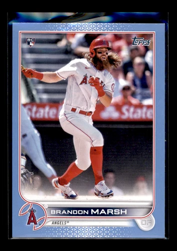 2022 Topps Series One #243 Brandon Marsh Father's Day Powder Blue 46/50 Angels