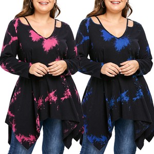 EYM Brand 2017 New Summer Floral Print Chiffon Blouse